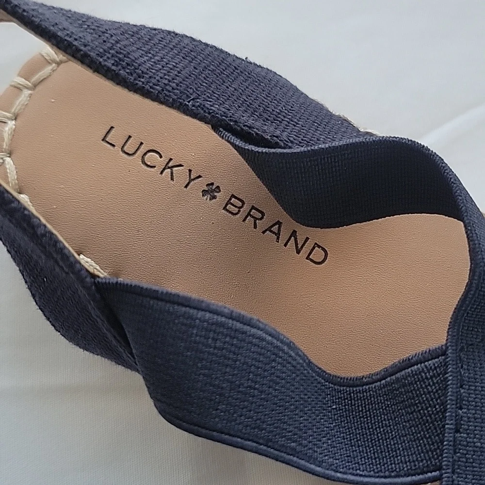 Lucky Brand Navy Espadrille Flats